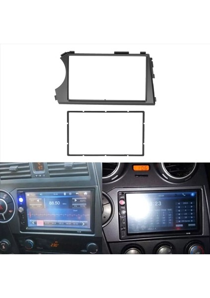 2x 2din Araba Fasya Ssang Yong Actyon Lhd Stereo Alınlık Paneli Dash Montaj Kurulum Araç DVD Oynatıcı Çerçeve Kiti In-Dash (Yurt Dışından) modelleri
