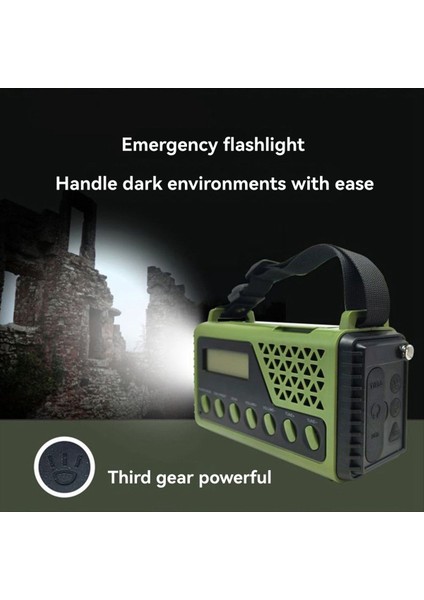 Güneş El Krank Radyo Taşınabilir Acil Durum Radyo Şarj Cihazı El Feneri Saat Ev Açık Havada Kamp Survival Için Sos Uyarısı (Yurt Dışından) modelleri