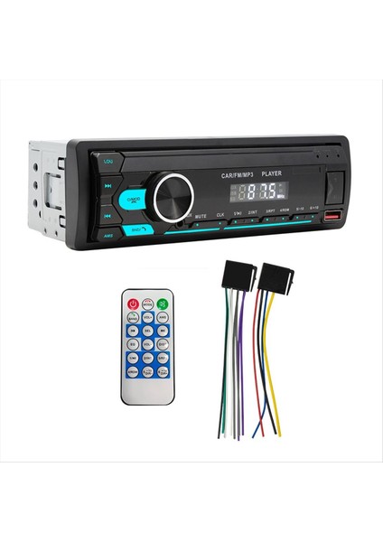 Tek Din Araba Stereo Bluetooth Fm Eller Serbest Arama Araba Radyo ile Usb/aux/sd/mp3 Çalar Araç Ses Stereo Alıcısı (Yurt Dışından)