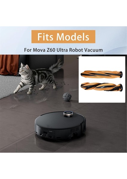 Dreame Mova Z60 Ultra Robotlu Süpürge Için 2 Adet Ana Fırçalar Yedek Parçalar Ana Rulo Fırçalar (Yurt Dışından) indirimleri