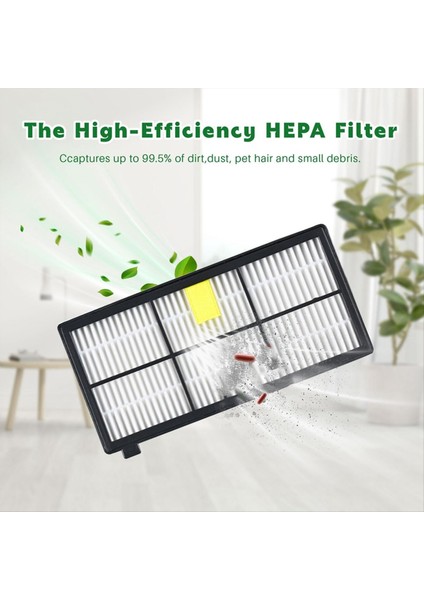 Irobot Roomba Süpüren Robot Aksesuarları 800 Filtre 860 880 Yüksek Verimli Filtre Aksesuarları 8pcs (Yurt Dışından) fırsatları