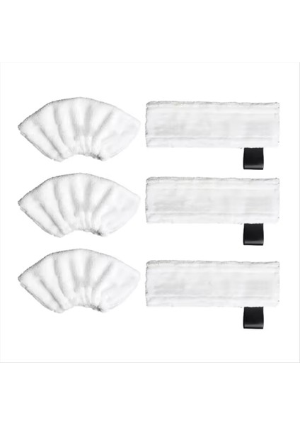 6 Adet Buhar Kaporta Üçgen Buharlı Paspas Pedleri Karcher Sc1 Sc2 Sc3 Sc4 Sc5 Yedek Parçalar Mikrofiber Paspas Bezi (Yurt Dışından)