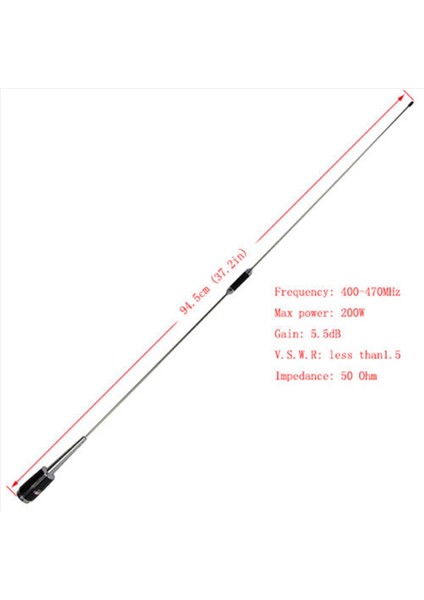 Yeni Gümüş Uhf 400-470 Mhz 200W 5 5db Sl-16 PL-259 Mobil Araç Radyo Anteninin 6x Detayları (Yurt Dışından) modelleri