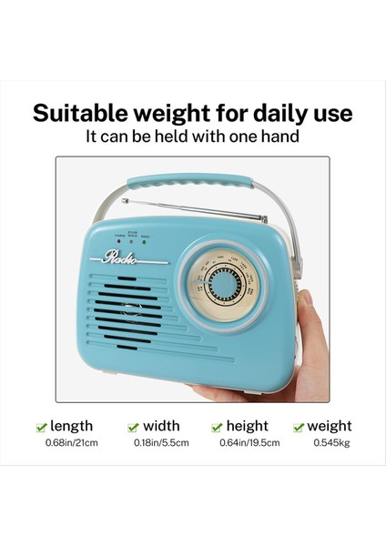 USB Bt Sd Fm Aux Bağlantısı ile Vintage Çok Fonksiyonlu Bluetooth Radyo Retro Tasarım Ev ve Ofis Için Ideal (Yurt Dışından) fırsatları