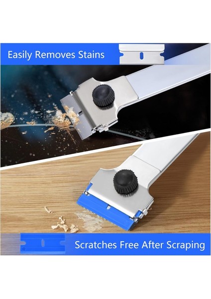 Ocak Boyasını Temizlemek Için 10 Adet Ekstra Yedek Metal ve 10 Adet Plastik Bıçaklı Bıçak Kazıyıcı Aracı (Yurt Dışından) fiyatları