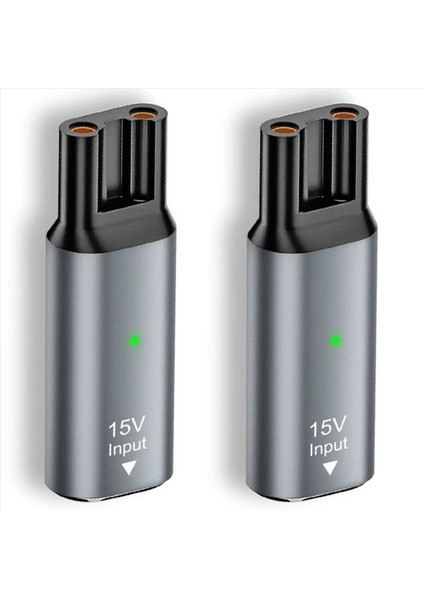 2x 15 V HQ8505 Tip-C Tıraş Makinesi Adaptörü Şarj Dönüştürücü Philips Norelco Tek Bıçak Pro QP6520 QP6530QP6510 B (Yurt Dışından)