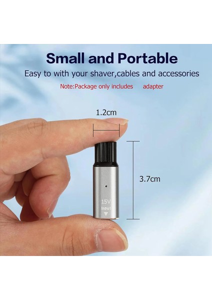 2x 15 V HQ8505 Tip-C Tıraş Makinesi Adaptörü Şarj Dönüştürücü Philips Norelco Tek Bıçak Pro QP6520 QP6530QP6510 B (Yurt Dışından) fiyatları
