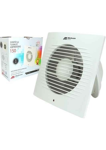 150 mm Banyo Aspiratörü Beyaz Renk Zarif Görünüm İç Mekan Kullanımı fırsatları