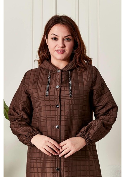 Kadın Büyük Beden Kapitone Kap