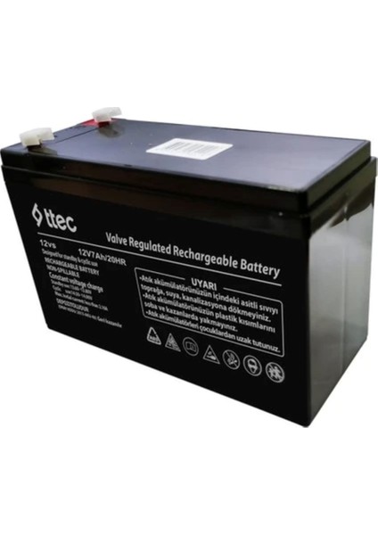 12V 7AH Bakımsız Kuru Akü 8 Adet (1 Koli)