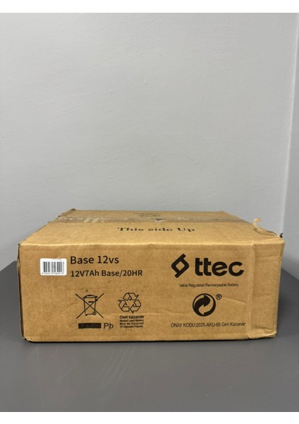 12V 7AH Bakımsız Kuru Akü 8 Adet (1 Koli) fırsatları