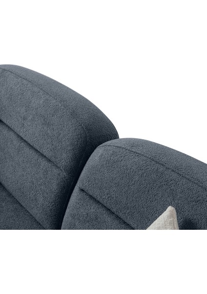 Lizbon Yataklı Sandıklı Üçlü Koltuk Mavi