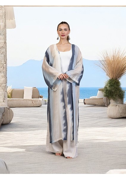 Batik Desenli Bambu Vual Yazlık Plaj ve Günlük Şıklık Kimono Kaftan Pareo fırsatları