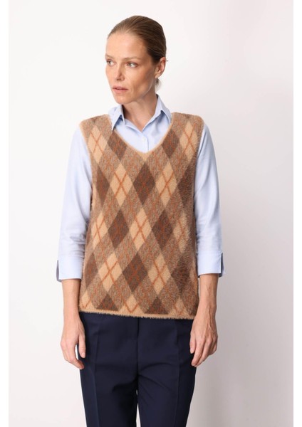 Kadın Baklava Desenli Süveter 37 fiyatları
