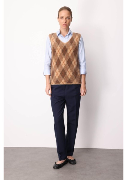 Kadın Baklava Desenli Süveter 37 modelleri