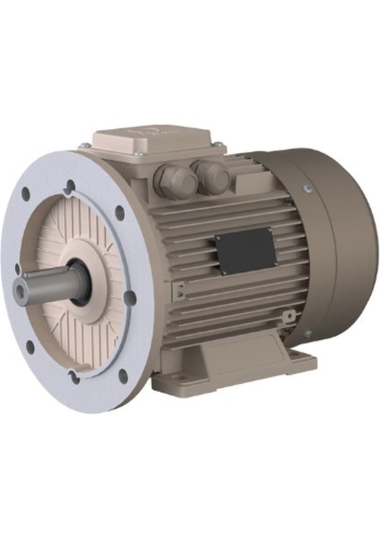 7,5 Kw / 10 Hp 1000 Devir (6 Kutup) Ie3 Trifaze Motor, Pik Gövde Standart Tip B35 Ayaklı ve Büyük Flanşlı Mil Çapı 42 | 3mgs 160MA6 B35