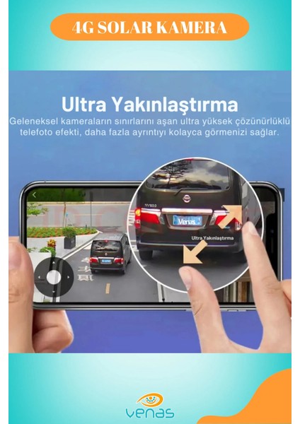 4g Sim Kartlı Solar Güneş Enerjili Full Hd Çift Kameralı Extra Ledli Akıllı Smart Güvenlik Kamerası fırsatları
