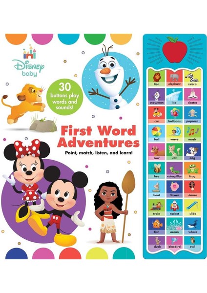 Disney Baby First Word Adventures Sound Book