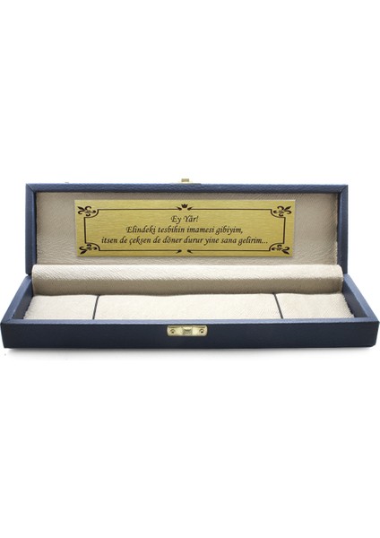 Lacivert Deri Içi Astarlı Elegance Tesbih Kutusu indirimleri