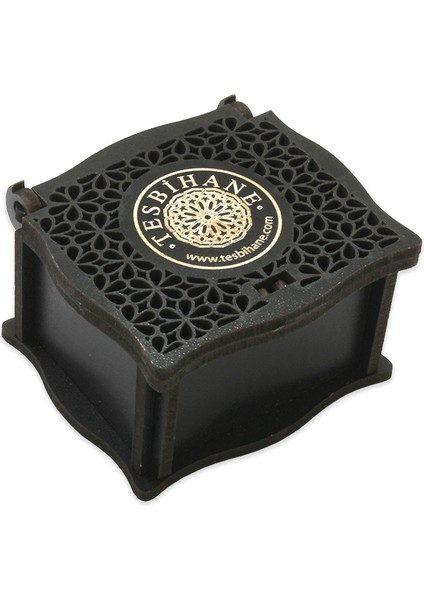 Siyah Renk Ahşap Elegance Yüzük Alyans Kutusu