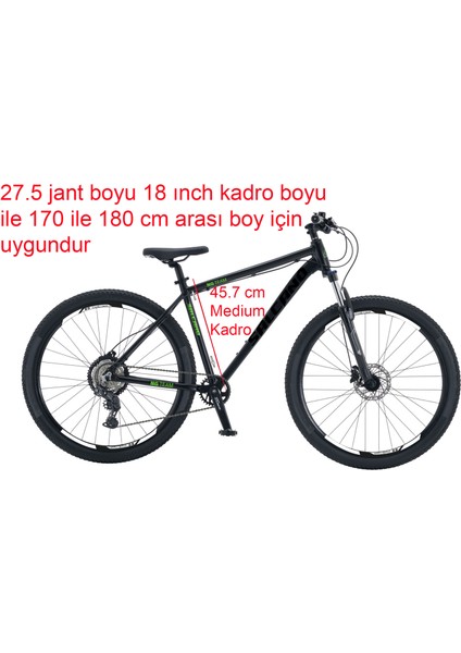 Ng Team 100 27.5hd 18 Kadro 9 Vites Hidrolik Disk Fren Dağ Bisikleti (170 ile 180 cm Arası Boy) fiyatları