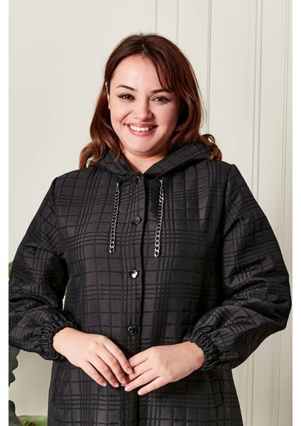 Kadın Büyük Beden Kapitone Kap