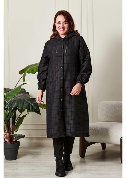 Kadın Büyük Beden Kapitone Kap fırsatları