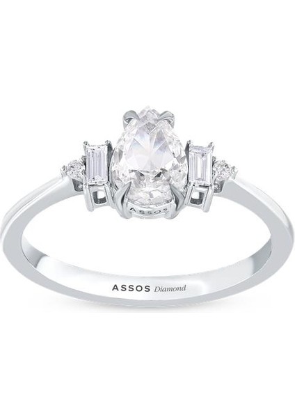 0.08 Karat Violet Taşlı Pırlanta Yüzük