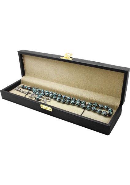 Siyah Deri Içi Astarlı Elegance Tesbih Kutusu modelleri