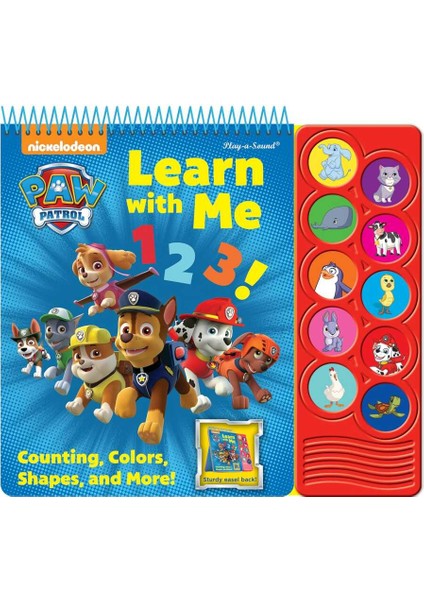 Nickelodeon Paw Patrol Learn With Me 123! Counting, Colors, Shapes, And More! Sound Book