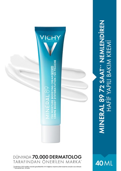MINERAL89 72 Saat Nemlendiren Hafif Yapılı Yüz Bakım Kremi 40 ml