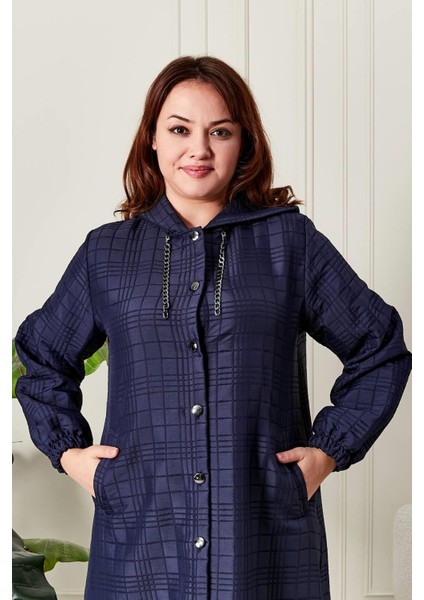 Kadın Büyük Beden Kapitone Kap