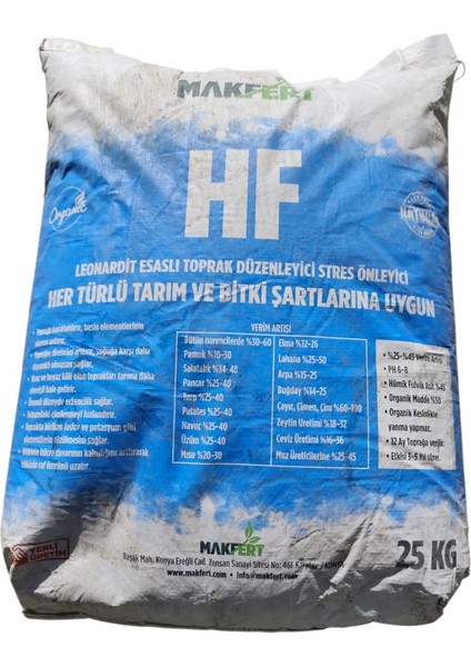 Hf Leonardit Toprak Düzenleyici 25 kg – Organik Hümik ve Fulvik Asit – Toprak Iyileştirici ve Verim Artırıcı fırsatları