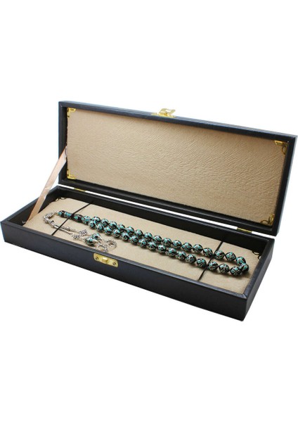 Siyah Deri Içi Astarlı Avangarde Tesbih Kutusu modelleri