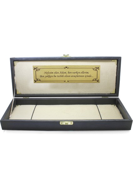 Siyah Deri Içi Astarlı Avangarde Tesbih Kutusu fırsatları