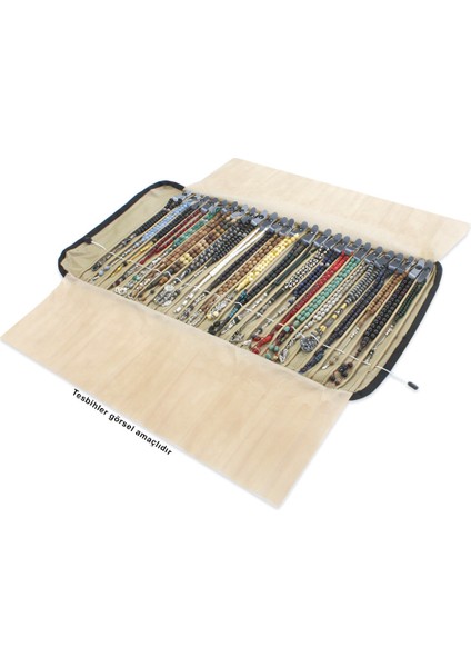 Kemer Muhafazalı Siyah Kumaş Renkli 25LI Tesbih Rulosu fiyatları