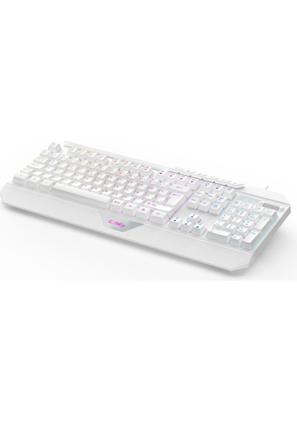 Nexus K1 Rgb & Makro Yazılımlı Full Membran 104 Tuşlu Ekstra Multimedya / Rollover Ses Kontrol Mekanizmalı & Claw's Reflex Örgü Kablolu Gaming Klavye - Beyaz (11 Farklı Rgb Efektli) fiyatları