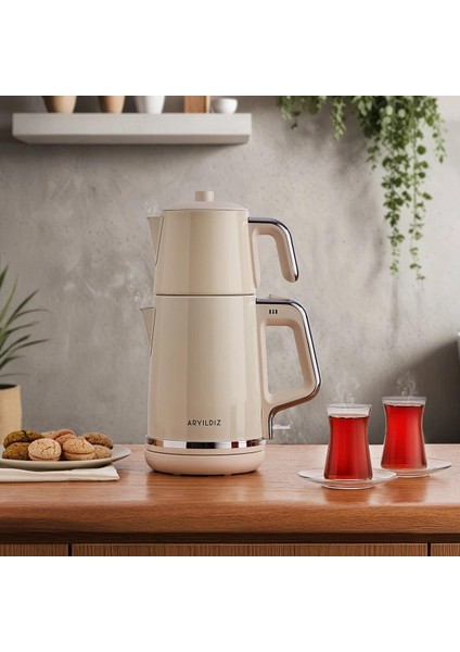 Tea Style Cay Makınesı Bej fiyatları