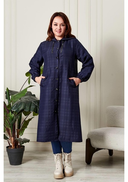 Kadın Büyük Beden Kapitone Kap indirimleri