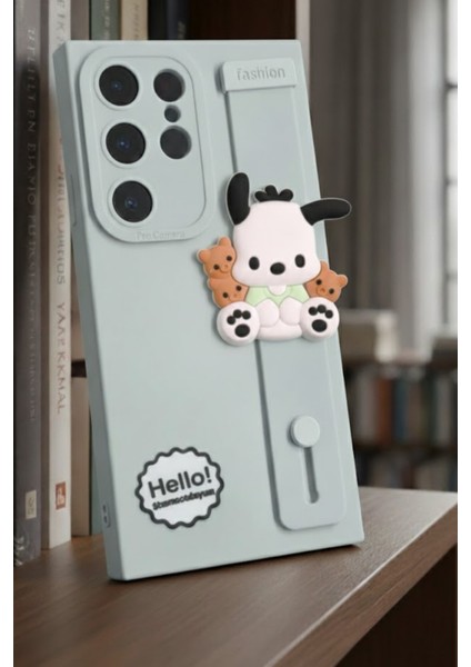 Samsung S22 Ultra Uyumlu Kılıf Mavi Renk 3D Figürlü Darbe Emici Yumuşak Silikon Kapak fiyatları