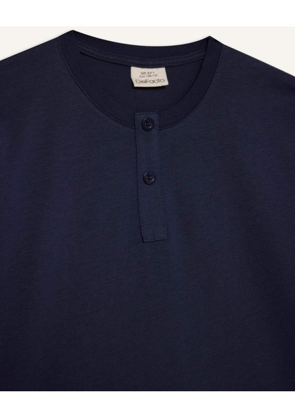 Erkek Çocuk Pijama Takımı Dokuma Uzun Kollu Üst Çizgili Alt