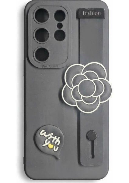 Samsung S23 Ultra Uyumlu Kılıf Siyah Renk 3D Figürlü Darbe Emici Yumuşak Silikon Kapak fırsatları