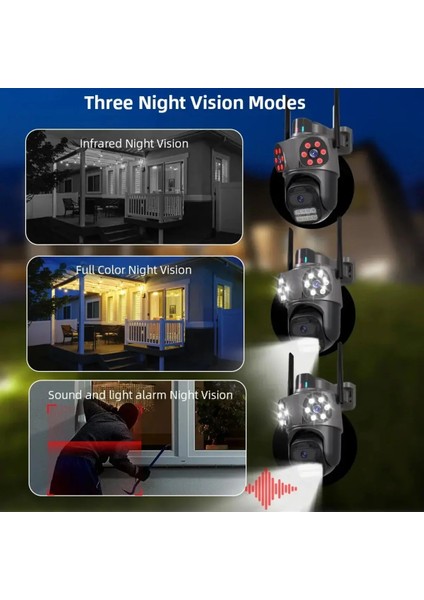 Polis Çakarlı Wifi ile Çalışan Güvenlik Kamerası modelleri