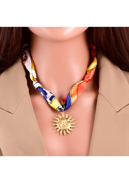 Sıcak Aksesuarlar Renkli Kurdeleler Asılı Paslanmaz Çelik Kolye Yaka Trend Kızlar Yüz Hediyeler Kolye (Yurt Dışından) modelleri