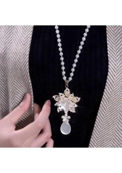 Temperament Blossom Fortune Hundred Uzun Püskül Süveter Zinciri ile 2024 Sonbahar ve Kış Yeni Işık Lüks Moda Takı Aksesuarları (Yurt Dışından) fiyatları