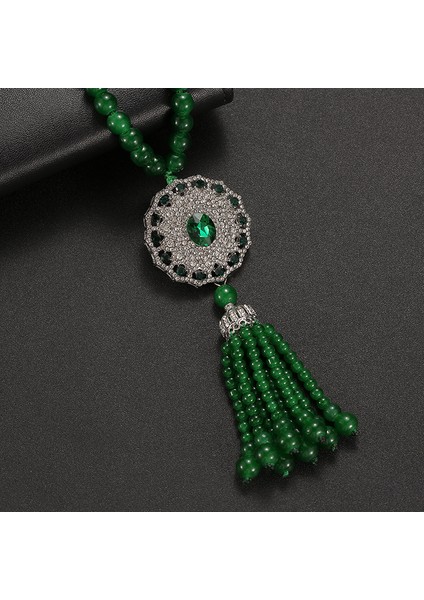 Yeni Çin Üst Düzey Jumper Zinciri Sonbahar ve Kış Yüz Yüksek Sınıf Kolye Aksesuarları Aksesuarlar Giysi Kolye Yeşil Ruyi Kolye Duygusu ile (Yurt Dışından) modelleri