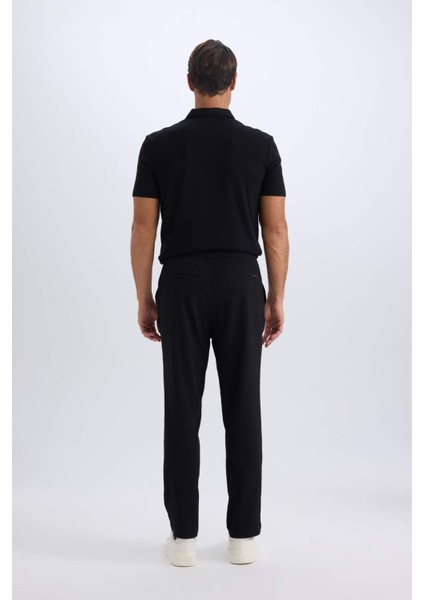 Relax Fit Rahat Kesim Düz Paça Krinkıl Yazlık Kumaş Pantolon C3930AX25SP