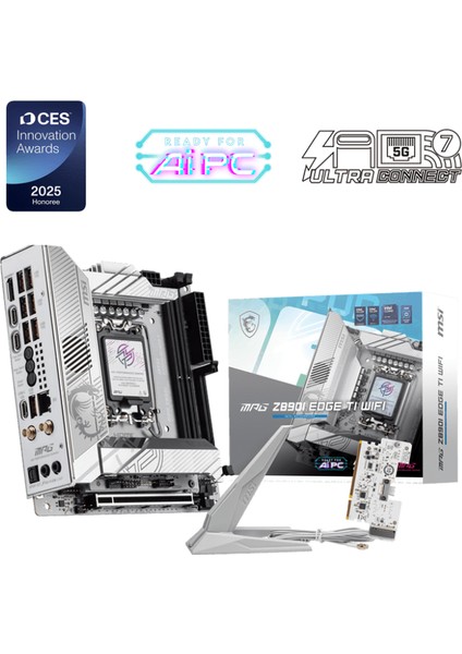 Msı Mpg Z890I Edge Tı Wıfı Soket 1851 Ddr5 8600MHZ