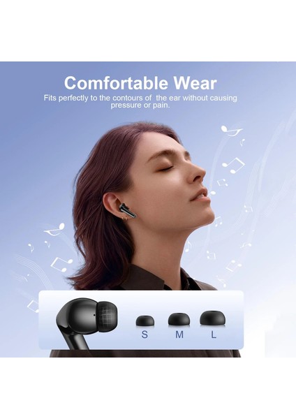 Bluetooth Kablosuz Kulaklık Enc Gürültü Önleyici Mikrofon 48H Çalma Süresi Derin Bas Stereo Ses Ip7 Su Geçirmez LED Ekran (Yurt Dışından) fiyatları