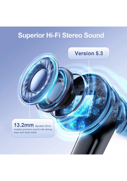 Bluetooth Kablosuz Kulaklık Enc Gürültü Önleyici Mikrofon 48H Çalma Süresi Derin Bas Stereo Ses Ip7 Su Geçirmez LED Ekran (Yurt Dışından) indirimleri